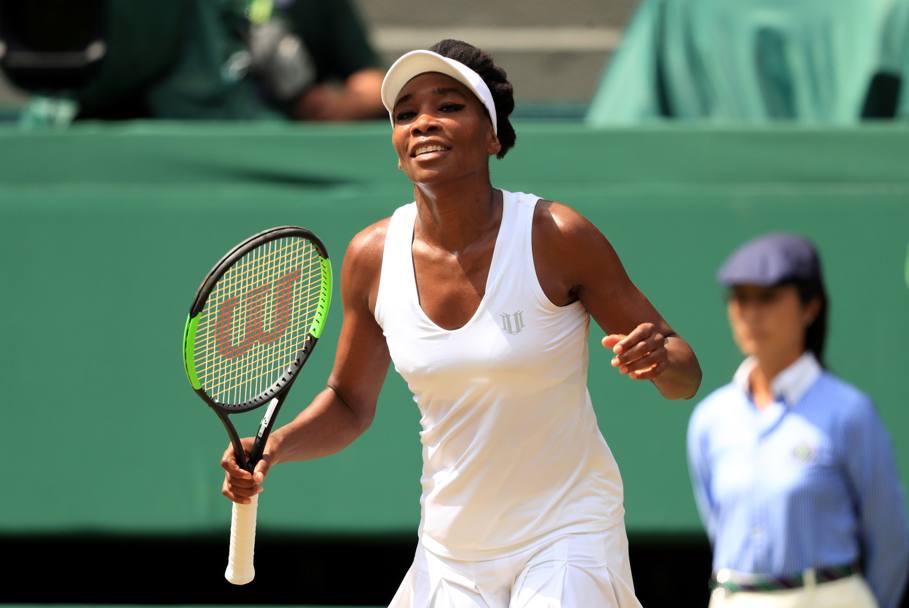 11 luglio 2017: Venus Williams giocher la centesima partita a Wimbledon affrontando ai quarti Jelena Ostapenko.Lapresse